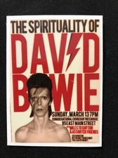 DAVID BOWIE STICKER “CONCERT FLYER” 2 1/4 X 3“￼ GLOSSY