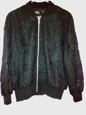 Lace Jacket Zara black new XS