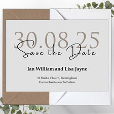 Save The Date Cards Personalised Wedding, Modern, Minimal  NEW for 2023 Season