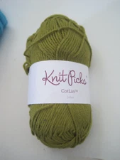 Knit Picks Cotlin Olive Green Yarn