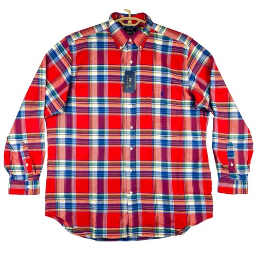 Polo Ralph Lauren Performance Plaid Button Down Shirt XLT