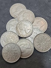 2 SHILLINGS (Florin)  United Kingdom-  One Coin-Mixed Dates-Free Shipping