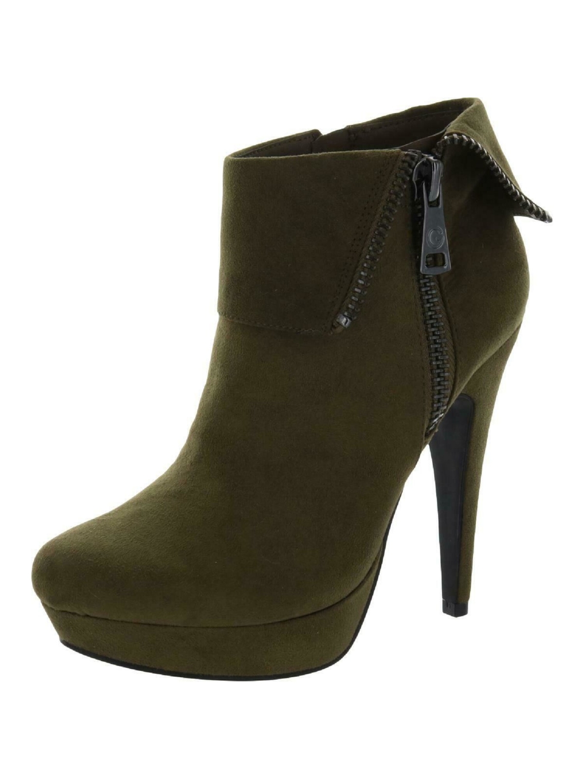 Женские ботильоны GBG Womens Green 1 на платформе с миндалевидным носком и шпилькой на молнии 10 2890₽