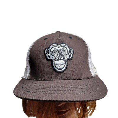 MONKEY SPORT Black & White HAT SNAPBACK Baseball Cap One Size
