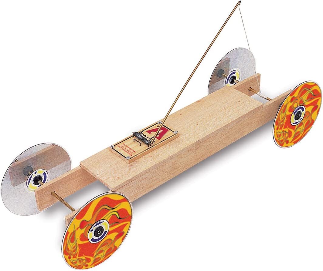 DOC FIZZIX's Mousetrap Powered Car Kit - The Basic Kit (Racer