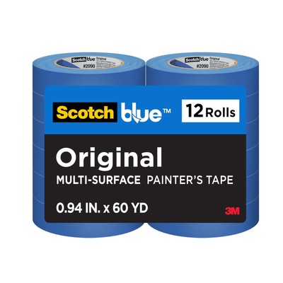 ScotchBlue Original Multi-Surface Painter's Tape, 0.94 Inches x 60 Yards, 12 ...