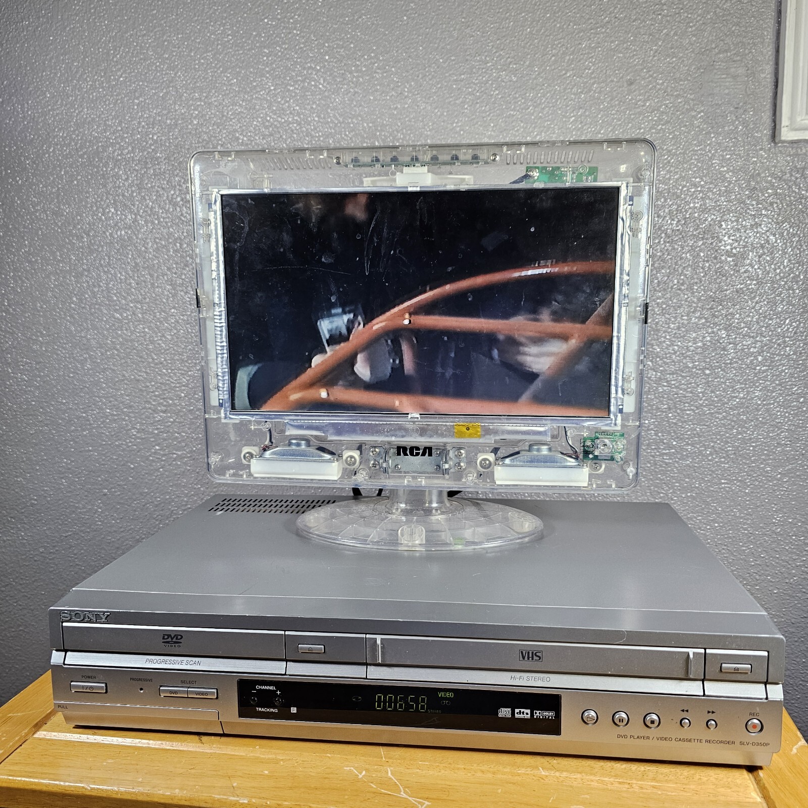 Sony SLVD350P VCR DVD VHS Combo Player Cassette Tested eBay