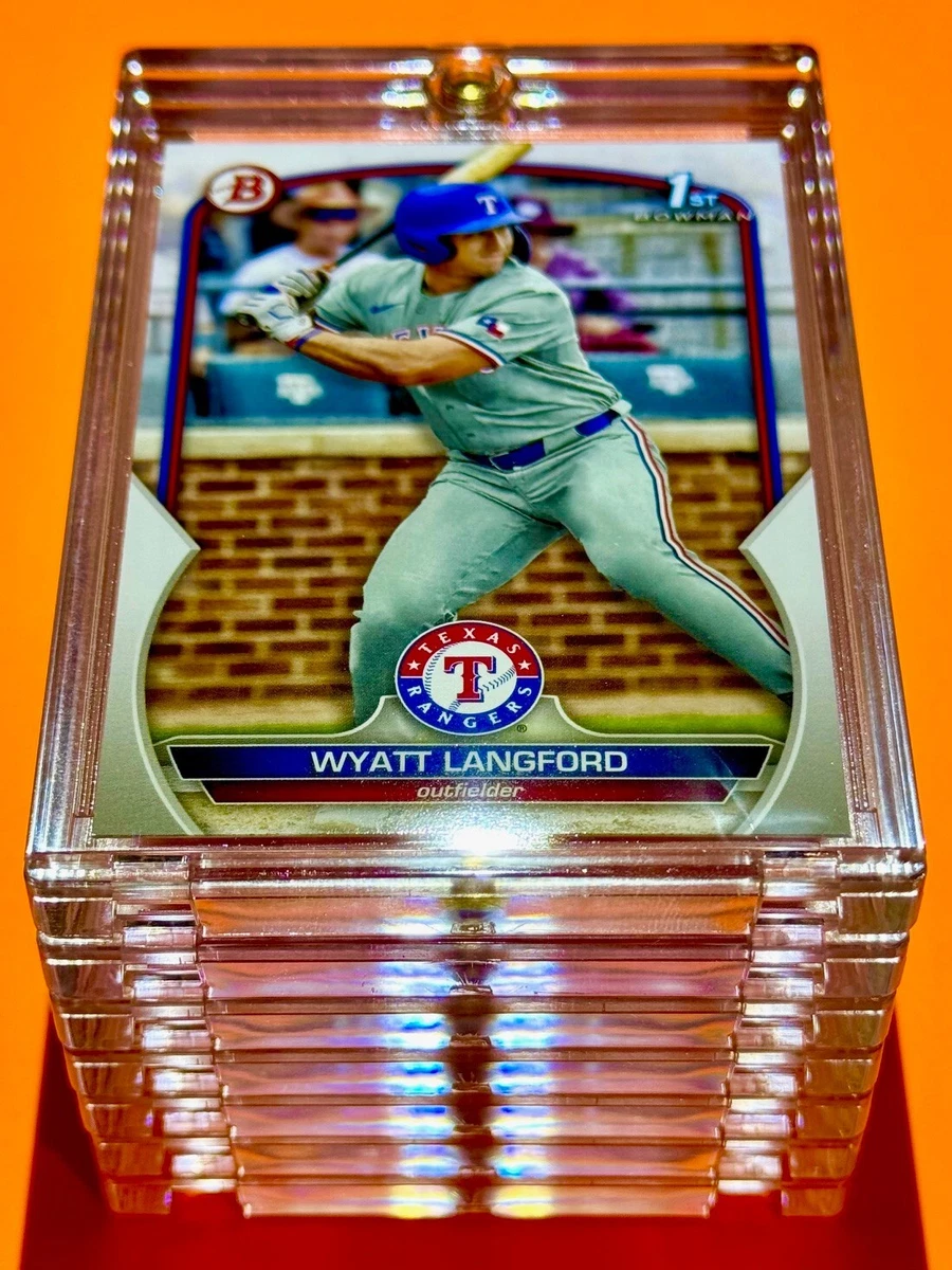 Wyatt Langford RARE 1ST BOWMAN ROOKIE CARD TEXAS RANGERS RC - MINT 