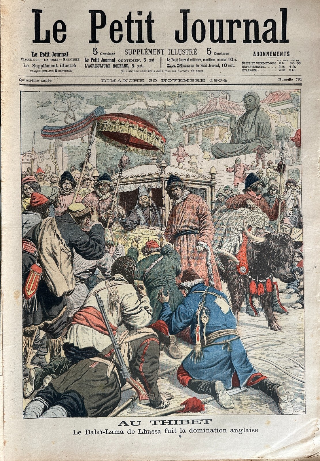 Small Journal 1904 No. 731 in Tibet Dalai Lama - The Halali in Chantilly