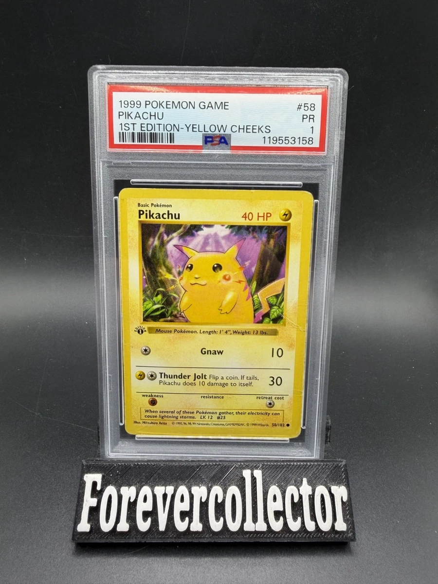 Pokémon TCG Base Set Grade 1 English Collectible Individual Card