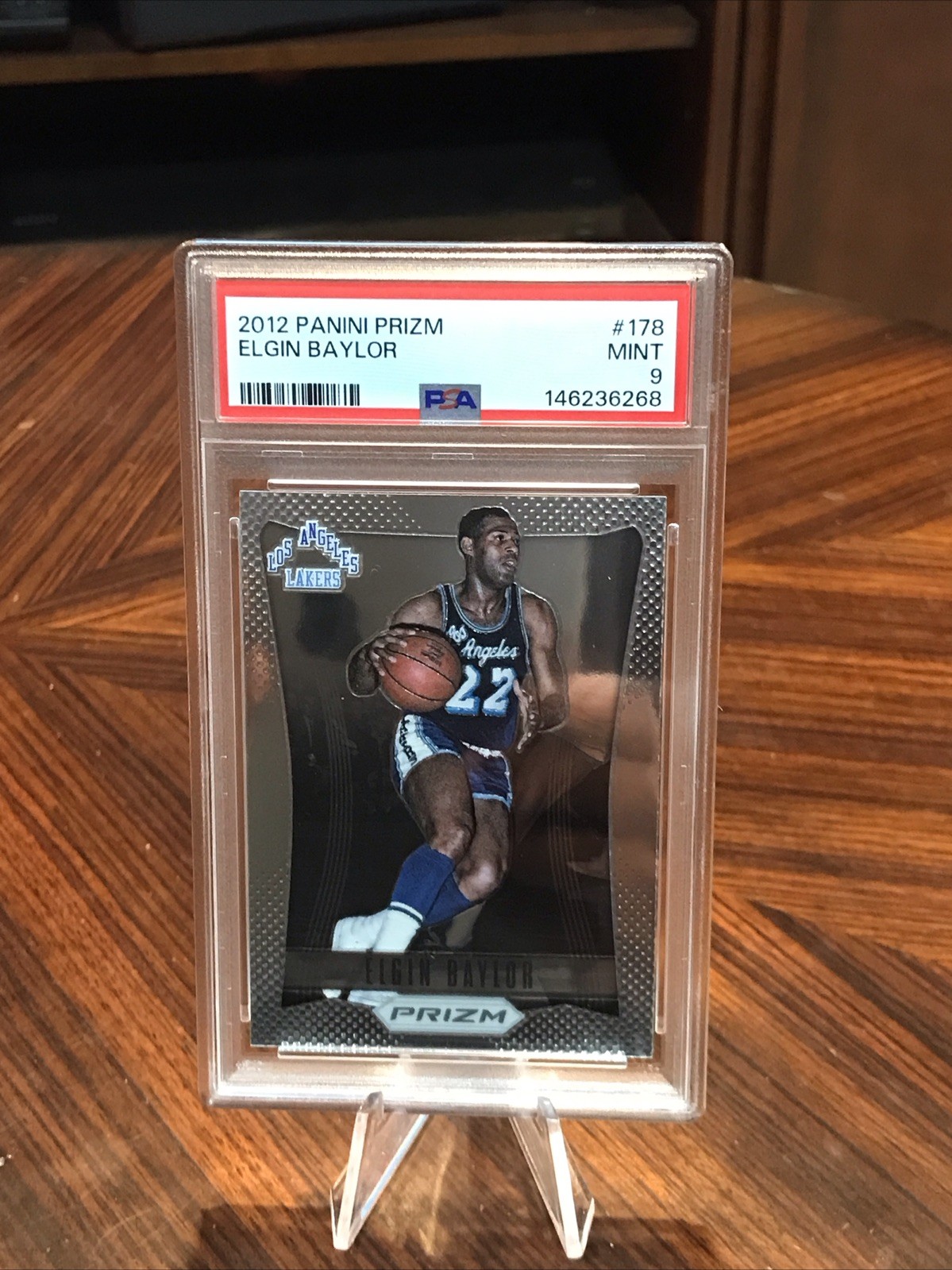 2012 Panini Prizm #178 Elgin Baylor PSA 9