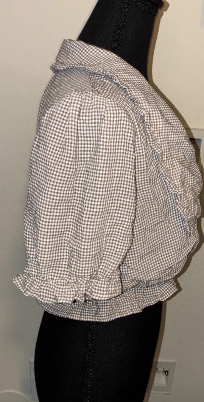 Lelis Collection Large Cropped Pattern Collared R… - image 5