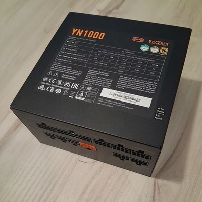 PCCOOLER CPS 1000W YN1000 Power Supply 80+ Gold Fully Modular *Missing Cords*