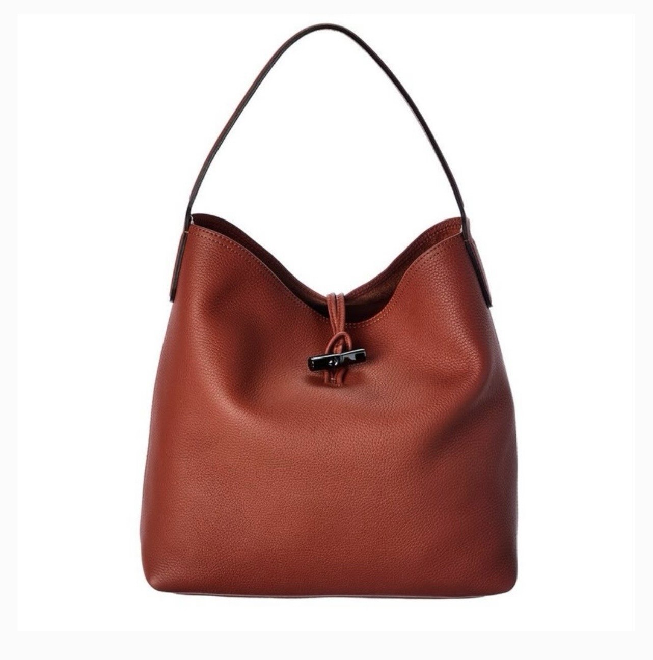 Longchamp Roseau Essential Hobo Bag In Rust Red The Shoulder Tote