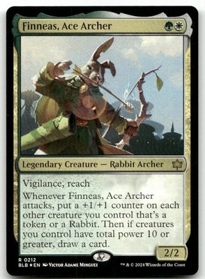 Finneas, Ace Archer #212 (Foil) (NM) Bloomburrow BLB Magic MTG