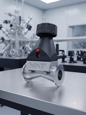 VAT F22-004 Miniature Manual Angle Valve | ISO-KF40 NW40 | Audited NOS