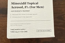 Minoxidil 5% Topical Solution for Men Hair Regrowth, Reactivates Hair Follicles
