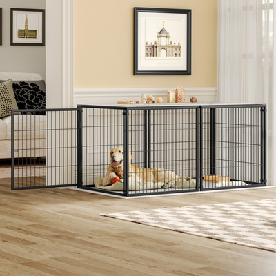 #ad #ad Large Dog Cage 63.7quot; Dog Kennel for Medium Dogs Puppy Dog Playpen with Top $144.00