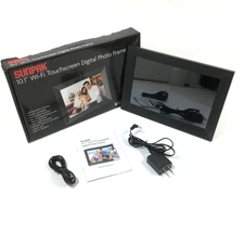 Sunpak - 10.1Wi-Fi Touchscreen Digital Frame - Black