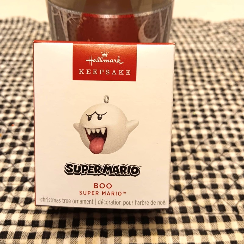 HALLMARK SUPER MARIO BOO 2024 MINIATURE CHRISTMAS KEEPSAKE ORNAMENTS GHOST