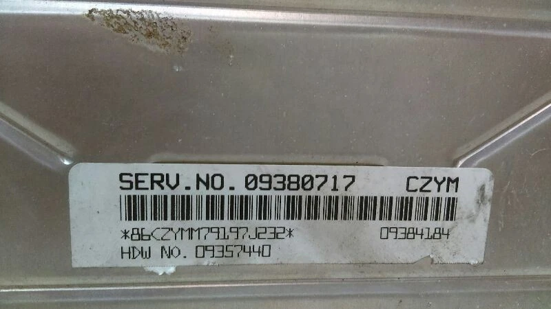 Módulo de control electrónico Motor Computer ECM 9380717 00-02 CHEVROLET CAMARO 3 Foto 2 de 4
