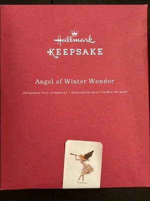 2017 Hallmark Keepsake Angel Of Winter Wonder Porcelain Ornament MIB
