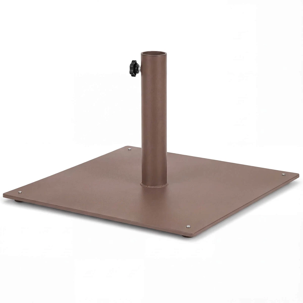 brown patio umbrella base stand included 10 ft SunVilla ft. Market SunVilla duty umbrella ribs feature thickened design for improved durability CorLiving 10-ft Steel Brown Push-button