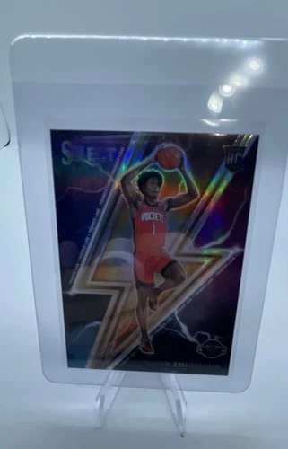 2023-24 Panini Select - Thunder Lane Amen Thompson #13 Silver Prizm (RC)