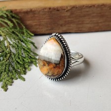 Spiny Oyster Turquoise Gemstone Ring 925 Sterling Silver Handmade Ring PG7709