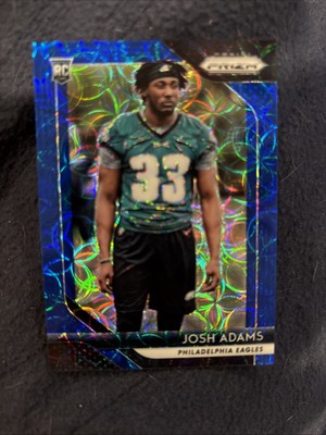 2018 Panini Prizm #296 Josh Adams Prizm Blue Scope 87/99 C100