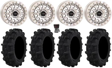 System 3 SB-6 15" Wheels Mh (6+1) 30" Mud XC Tires Polaris RZRTurboR&ProR