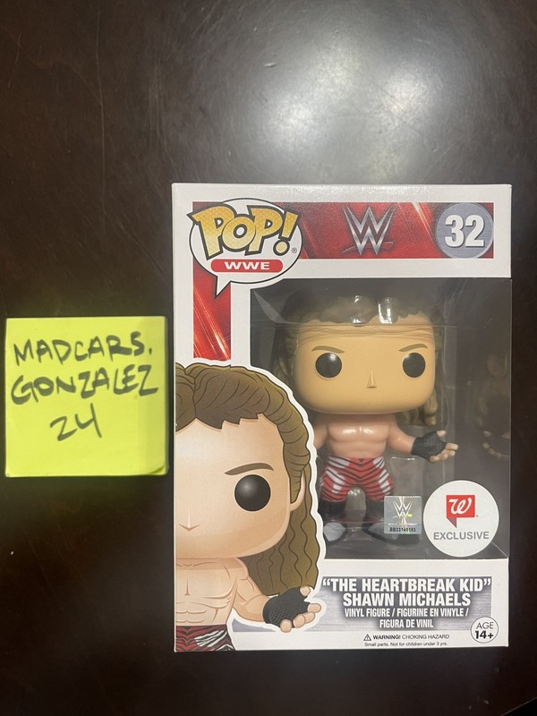 Funko Pop WWE The Heartbreak Kid Shawn Michaels #32 Walgreens Exclusive