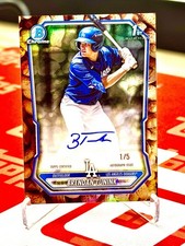 2026 1st Bowman Brendan Tunink Peanut Snack Pack Auto /5!!! Dodgers Prospect