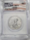 2026 ICG MS70 Liberia Silver Eagle Design S$1, 1/10 OZ Silver