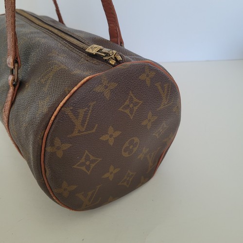 Louis Vuitton Papillon Handbag Monogram Canvas 30 Barrel Vintage Zip Bag Purse - Picture 4 of 14
