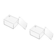 Set of 2 Small Pet Breeding Box Lizard Aquarium Reptile Container