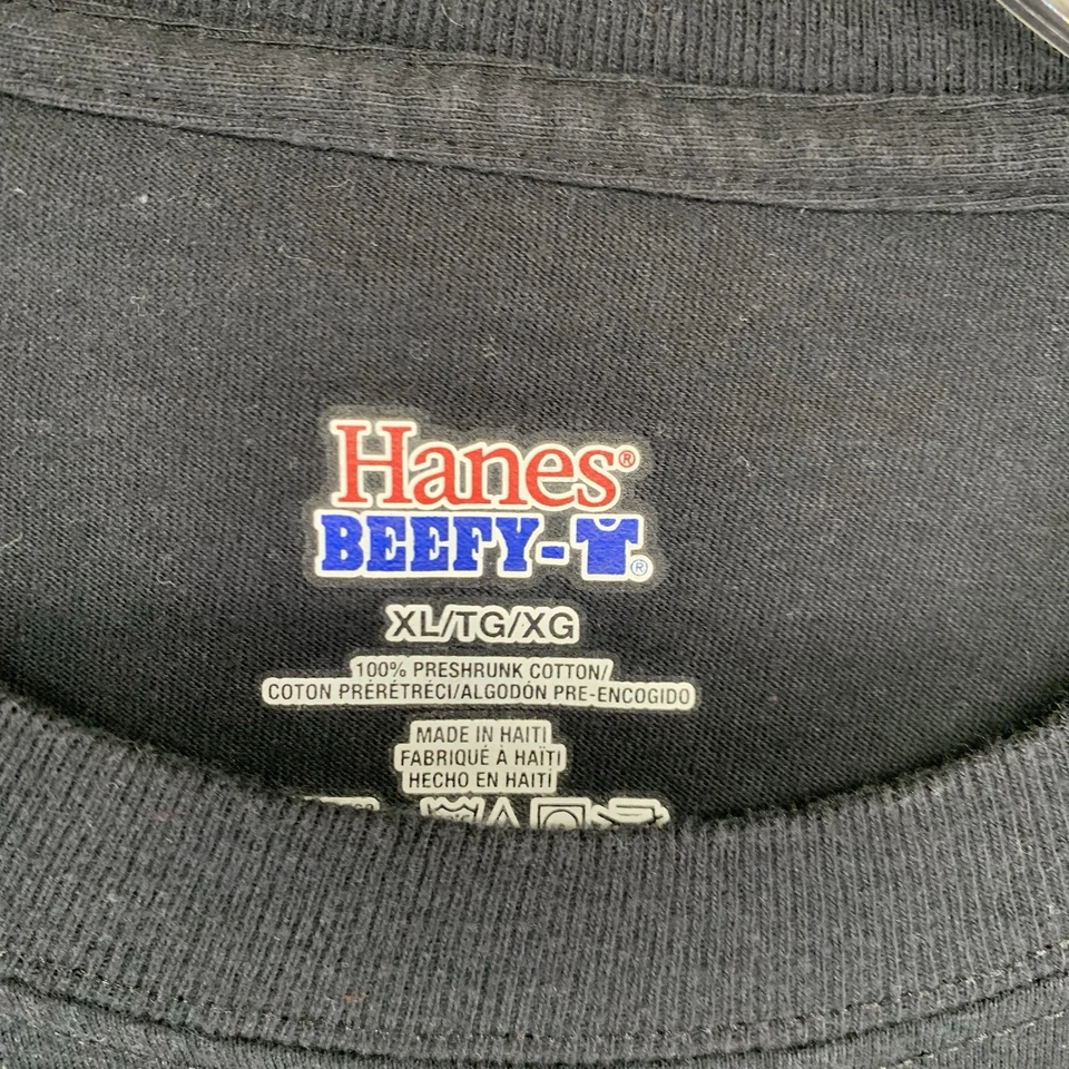 Heybo Southern by Choice T Shirt XL Frog Legs Graphic Thick Knit Black Cotton Foto 4 de 4