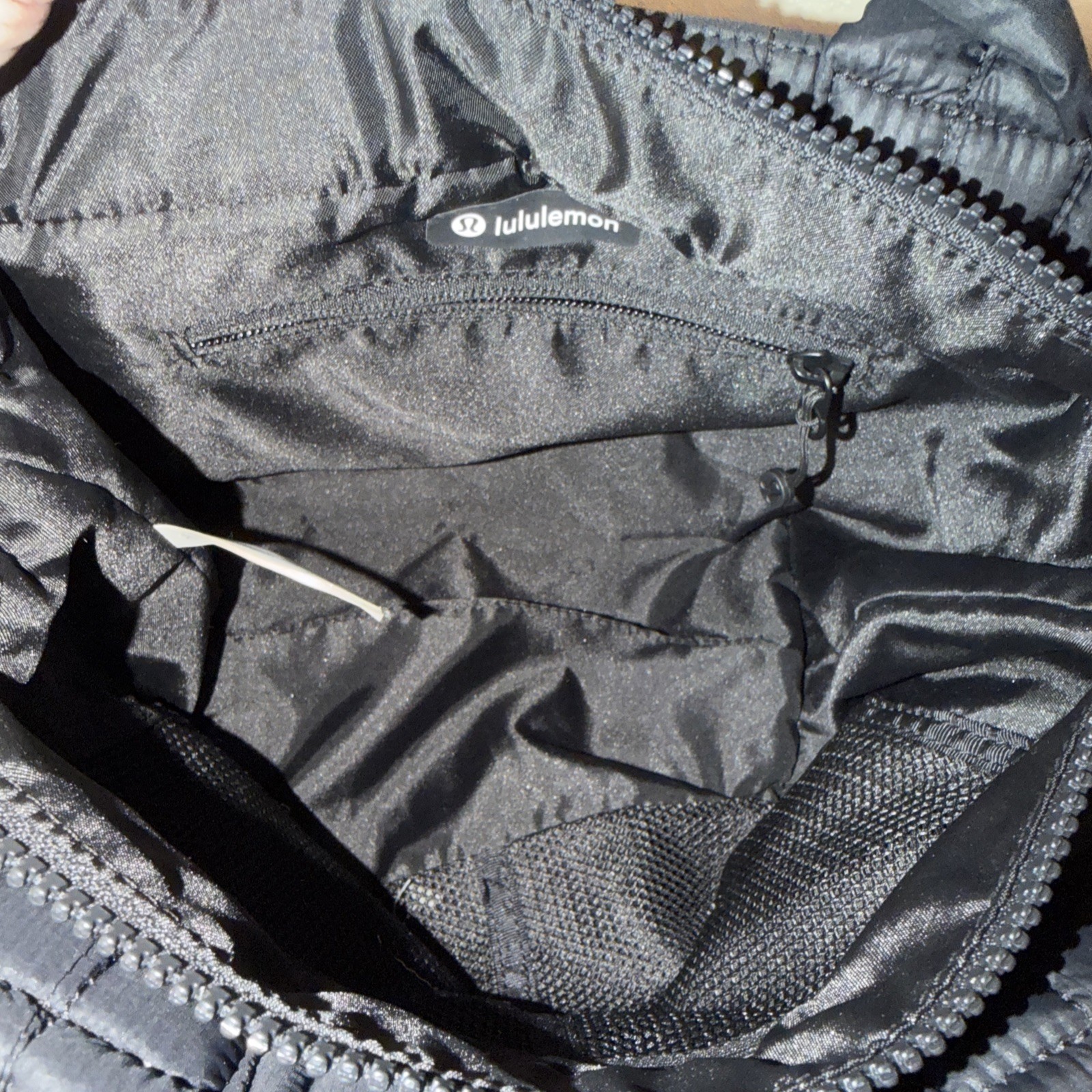 Lululemon Quilted Grid Solid Black Crossbody Bag … - image 8