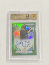 Braxton Davidson 2014 Bowman Chrome Draft Green Refractor Auto 41/99  BGS 9.5 10