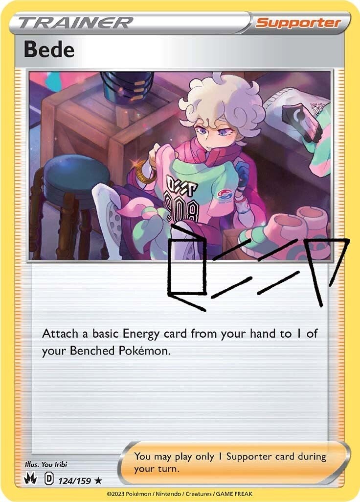Bede - [CRZ - 124/159] - Holofoil - Holo Rare - Pokemon - EN