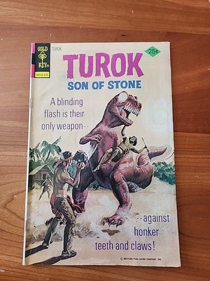 TUROK SON OF STONE # 103 (GOLD KEY) (1976) ANDAR - DINOSAURS - PAINTED COVER