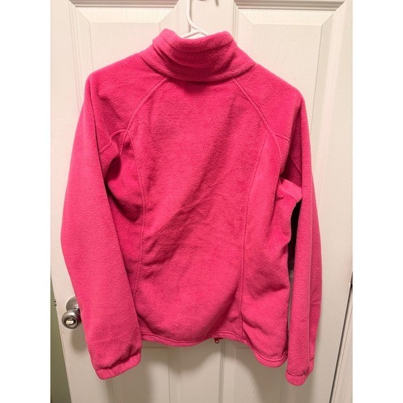 Columbia Pink Fleece Full Zip Jacket Women's Size M thumbnail 3