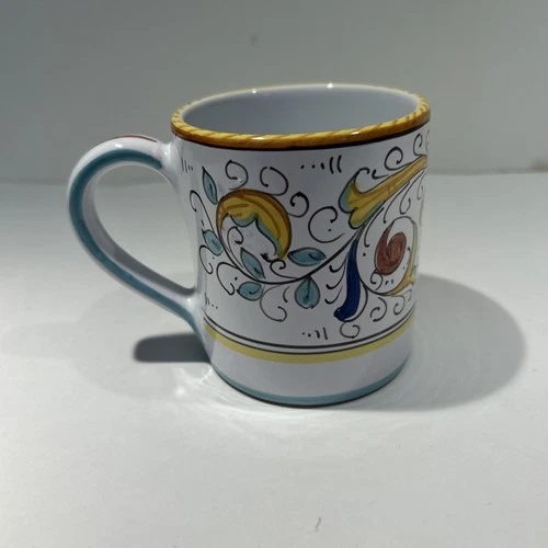 Vintage Ceramica Italy Coffee Tea Mug Cup Italian Pottery Dragon 3.5"