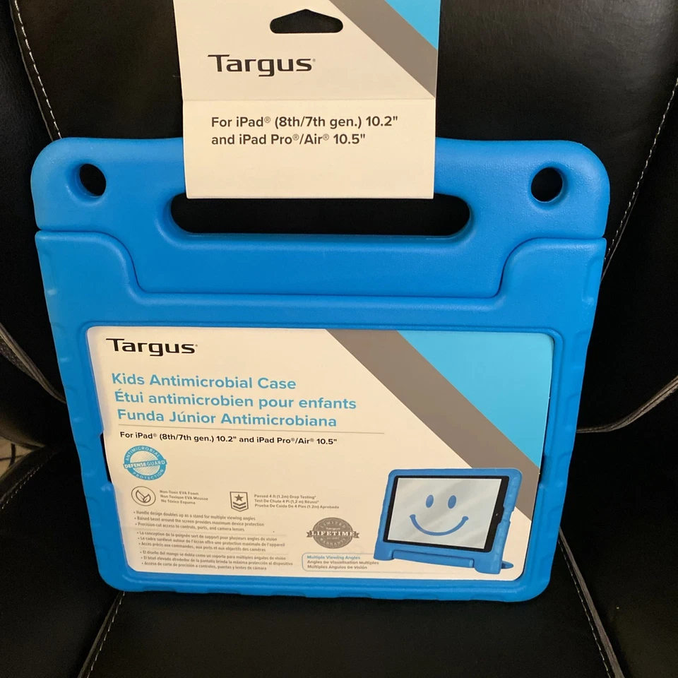 Targus THD51202GL-50 Kids Antimicrobial Case For iPad (8th & 7th Gen) 10.2" Blue - Image 2 of 4