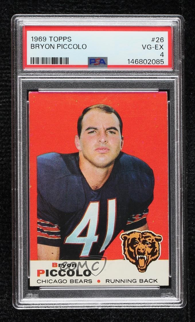 1969 Topps Brian Piccolo (Name Misspelled as Bryon and Bryan) #26 PSA 4 0hw6