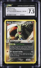 Pokémon Dark Tyranitar (Sand Damage) - TRR-20 - English CGC 7.5
