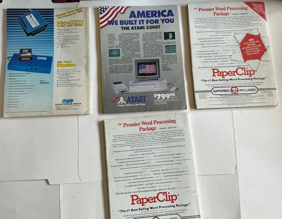 Vintage 1985 1986 Antic Atari Magazines lot of 4 Issues w/ Type-In Programs & ST - Image 2 of 4