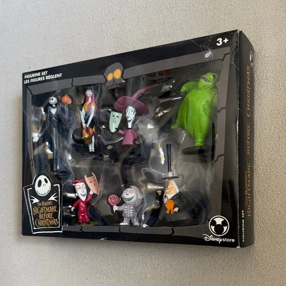 Juego de 7 estatuillas Pesadilla antes de Navidad Disney Store Foto 3 de 4