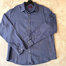 UNTUCKit Men  s Slim Fit Wrinkle Resistant Cotton Dress Shirt XL Blue