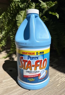 Purex Sta Flo Liquid Starch Concentrated 64 Oz Crafts Quilting Discontinued HTF